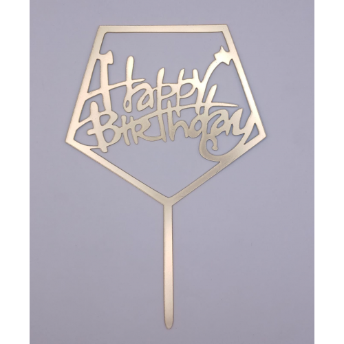 C/TOPPER HBD PENTAGON GOLD C/TOPPER HBD PENTAGON GOLD